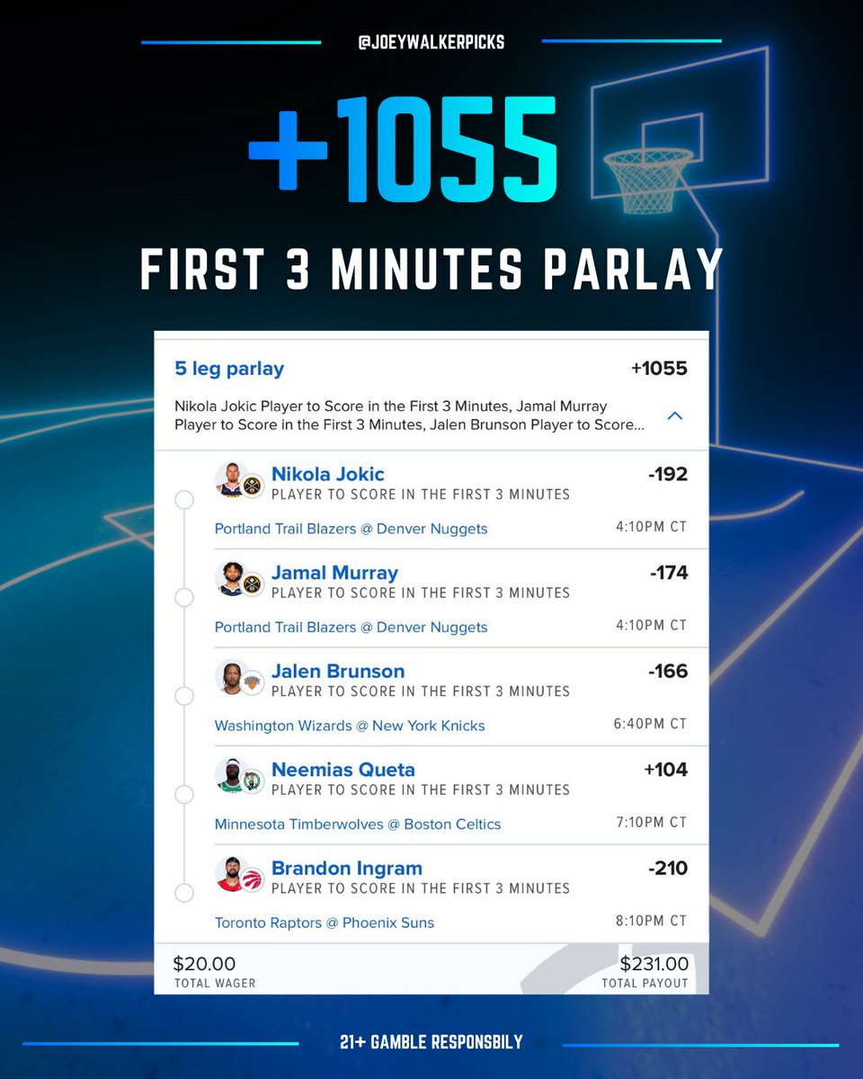 Joey’s Sports Bets tweet media