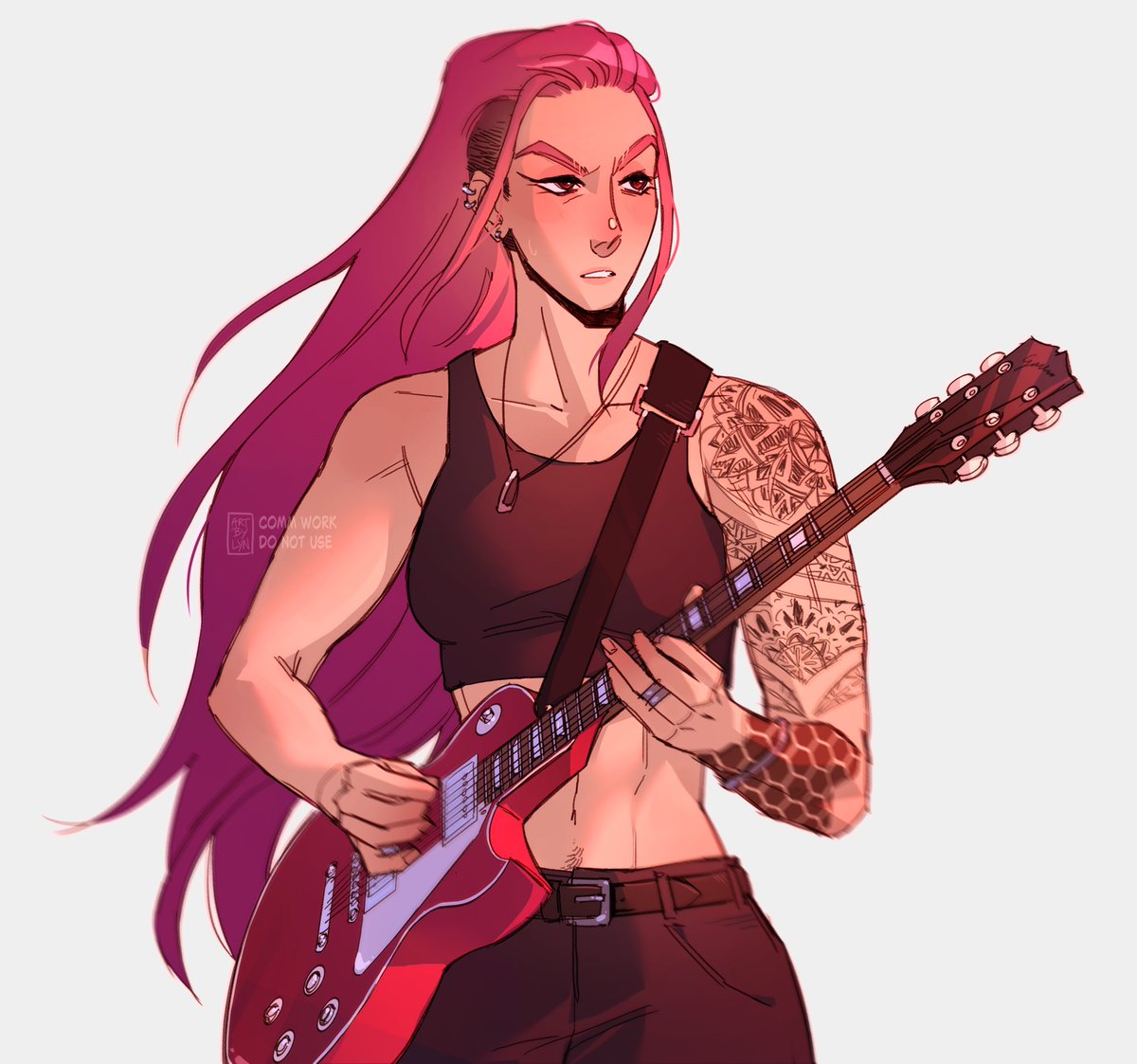 deprivedsappho's tweet photo. Happy birthday to the Lovergirl!! 🩷 here’s a recent comm of rockstar #mira!! https://t.co/JJfO1EyroK