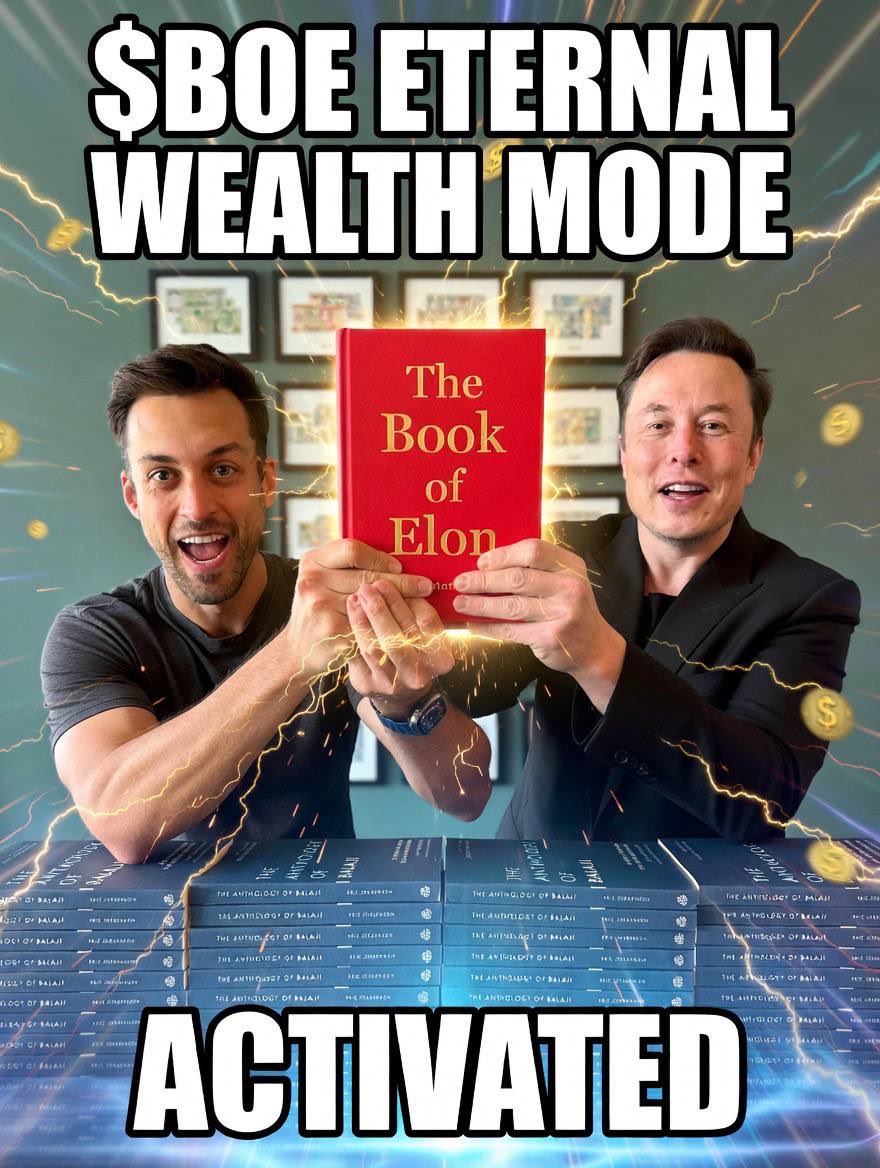 <a href="/EricJorgenson/">Eric Jorgenson 📚 ☀️</a> The book of elon will make me rich, my order will arrive soon!

$BOE