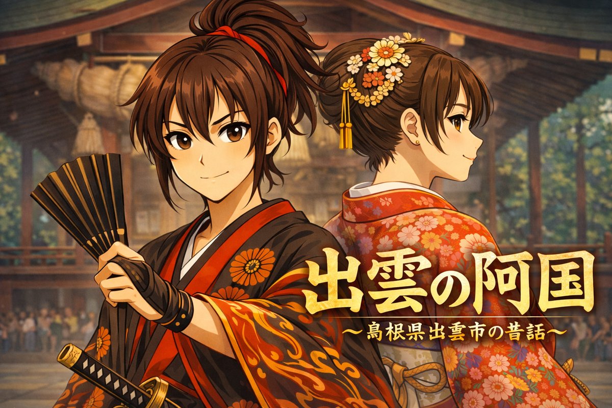 teamasc20's tweet photo. 戦国末期、最も有名な女性を朗読にしました。

【出雲の阿国】
https://t.co/PHjJKm74Q9

男が活躍した戦国時代から江戸時代にかけて
最も名が知れた女性です。

その活躍と末路を私なりの解釈で朗読にしました
是非お視聴くださいませ

#朗読
#昔話
#出雲の阿国
#島根 https://t.co/DsWP0rw29B