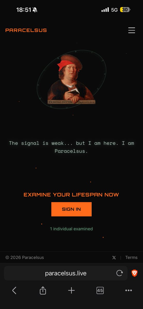 vasilich_nick's tweet photo. .@paracelsus_live was built in less than 48 hours during a 1000-noisers weekend run.
It’s a ready-to-use MVP that creates a visualization of an individual’s projected lifespan based on their lifestyle. You pass through Dr. Zolman’s Level 1 longevity examination — similar to what @bryan_johnson did when he developed his longevity approach known as the Blueprint protocol.

It’s completely FREE. People pay serious money for similar examinations.

As of today, 1 individual has been examined.

To move development forward I need at least 50 examinations and honest feedback — whether it was valuable to you or not.

Anyone can take the examination now via the link in the next post.