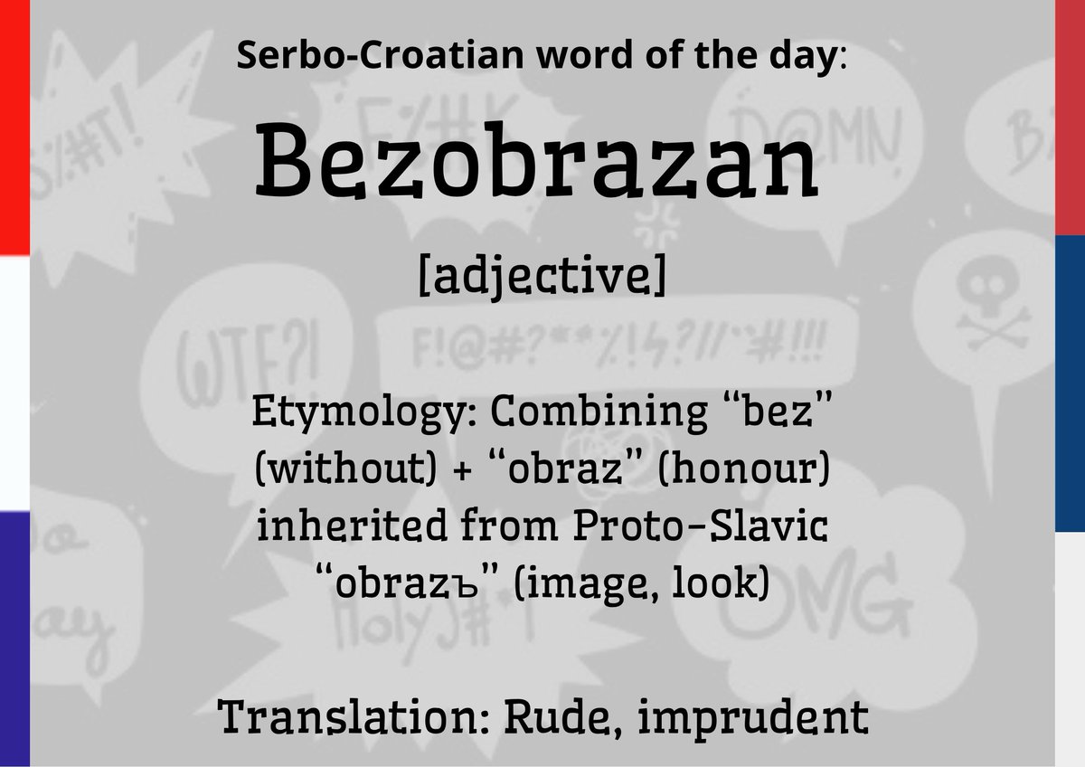 Serbo-Croatian Word of the Day 🇭🇷🇷🇸🇧🇦🇲🇪 tweet media