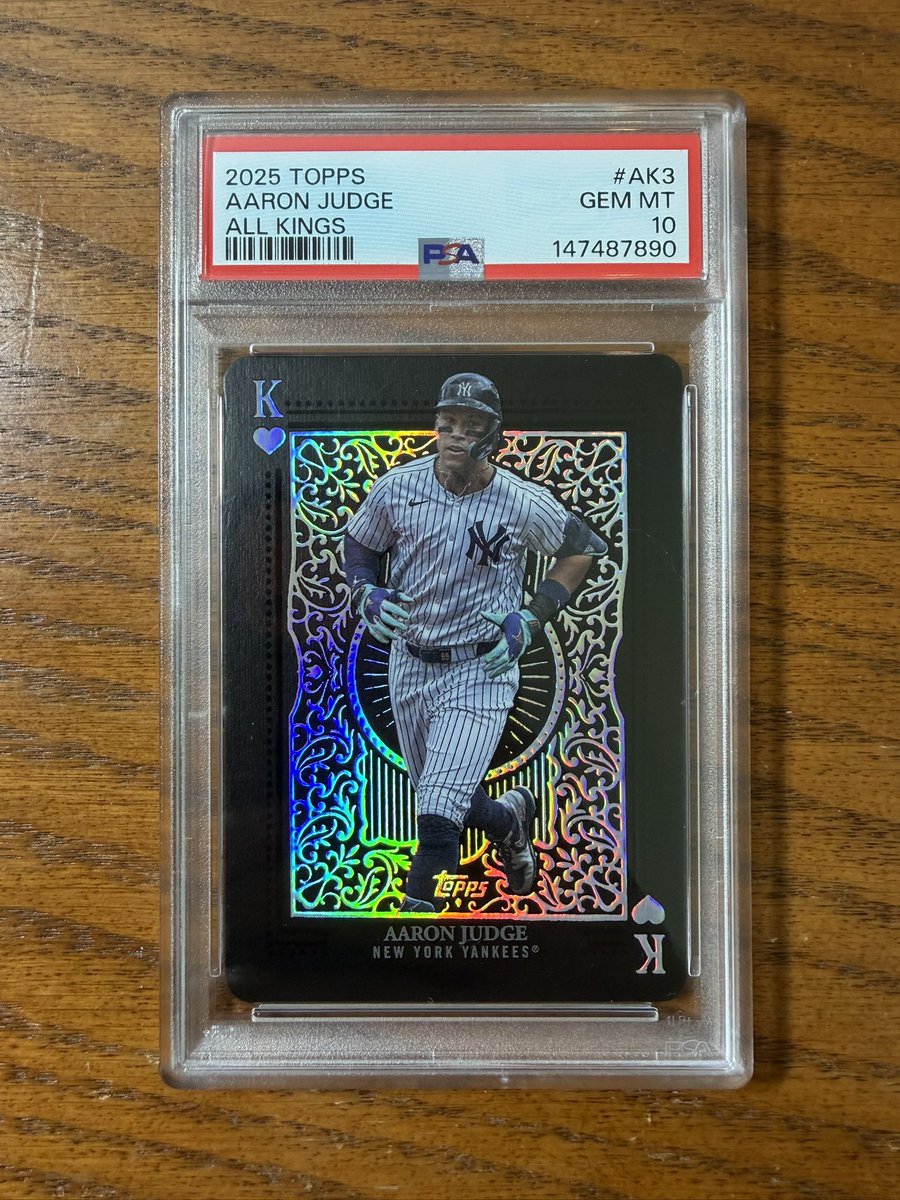 sportscardsig's tweet photo. The beast 

Aaron judge all kings PSA 10

$10,000 obo

RT’s appreciated https://t.co/JCZ5vfeC9o