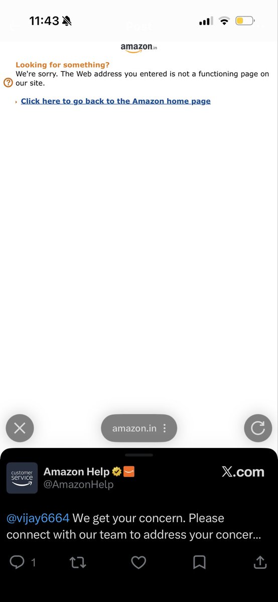 vijay6664's tweet photo. @AmazonHelp It’s not functioning https://t.co/kYaPs7900v