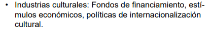 Hoy revisé el de Nieto: partidodelbuengobierno.pe/wp-content/upl…
Para haber sido ministro de Cultura -efímero, fugaz, como casi todos lo han sido, valgan verdades- es cortísimo, 3 páginas en Arial 16. Sí encara el tema de las industrias culturas aunque de una manera, digamos, escueta...