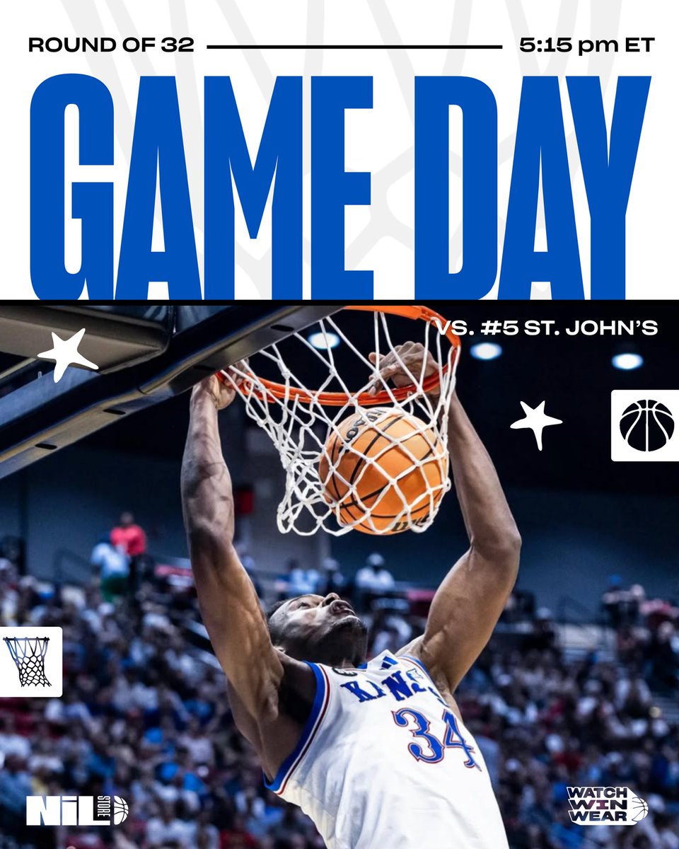 KansasNILStore's tweet photo. IT’S GAME DAY!!! ROCK CHALK JAYHAWK!! 💙🌟🏀 https://t.co/1CpSjFnhvc