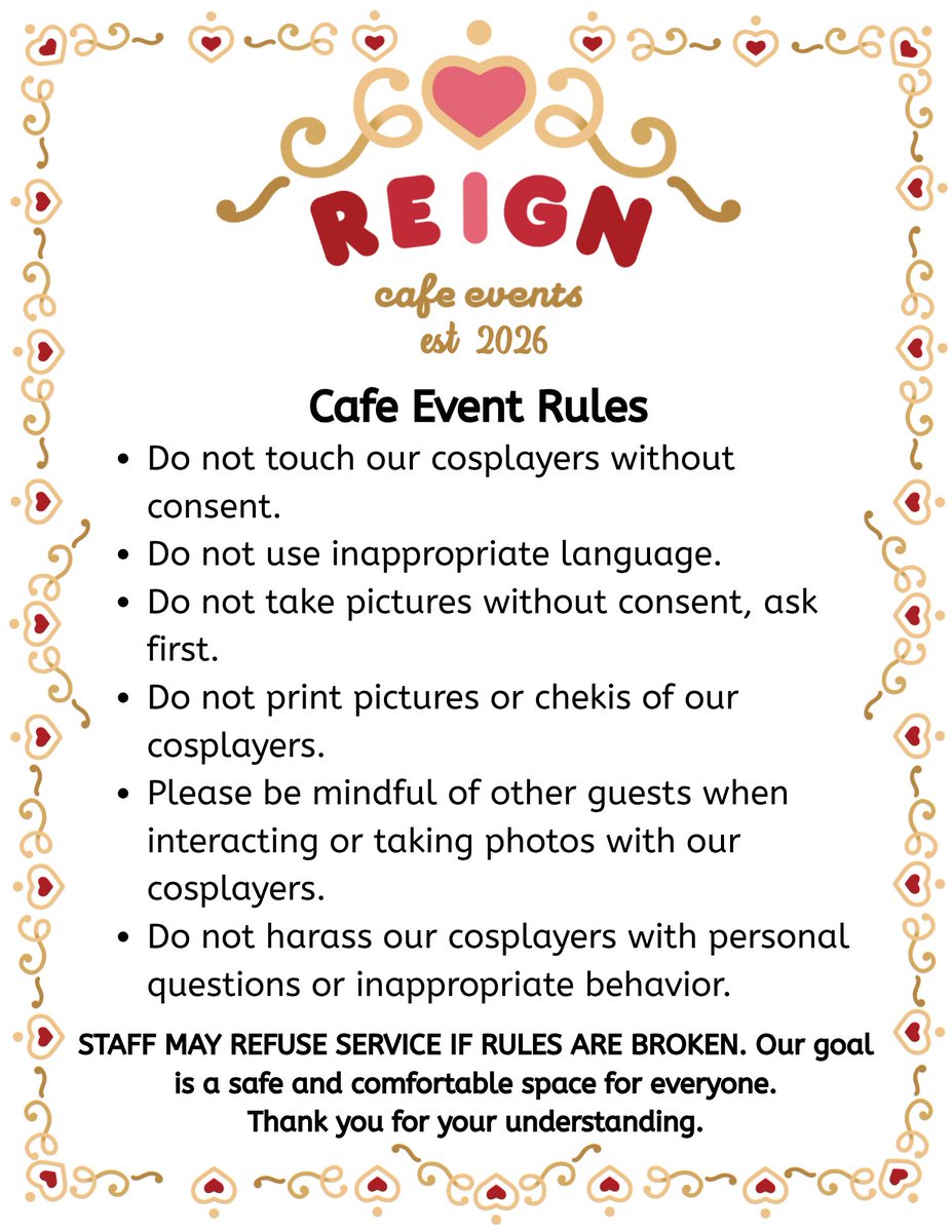 Reign Cafe Events tweet media