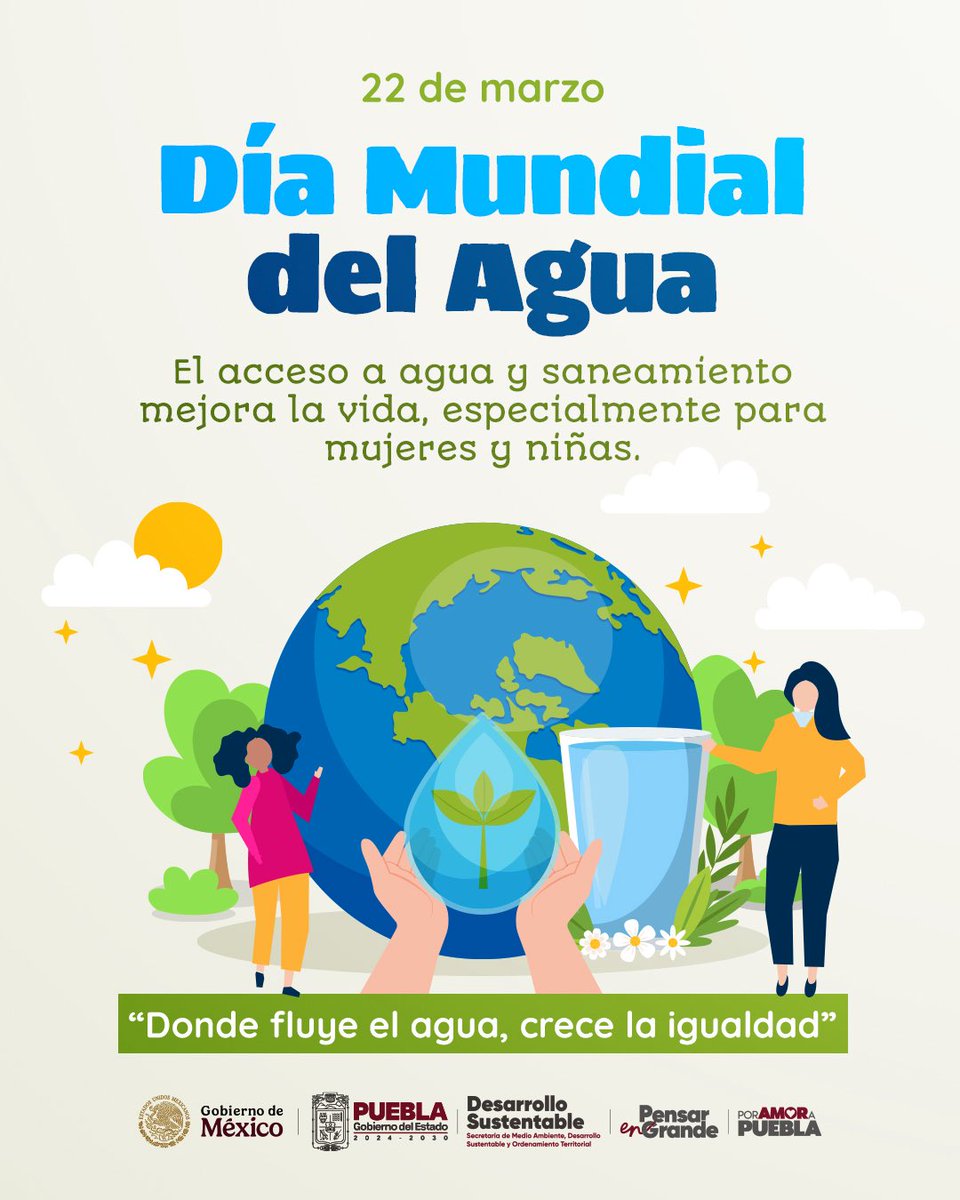 💧✨ El agua es vida y un derecho para todas y todos.

En el Día Mundial del Agua y bajo la visión de nuestro gobernador <a href="/armentapuebla_/">Alejandro Armenta</a>, reafirmo mi compromiso de trabajar por un acceso justo y por el cuidado de nuestros ecosistemas. 💙🌿

#PorAmorAPuebla #DíaMundialDelAgua