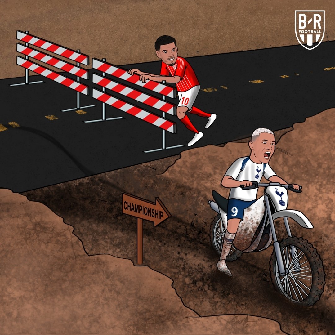 NprSports's tweet photo. Nottingham Forest sends Spurs deeper into the  relegation zone at home https://t.co/wWl5Zuj2Gt