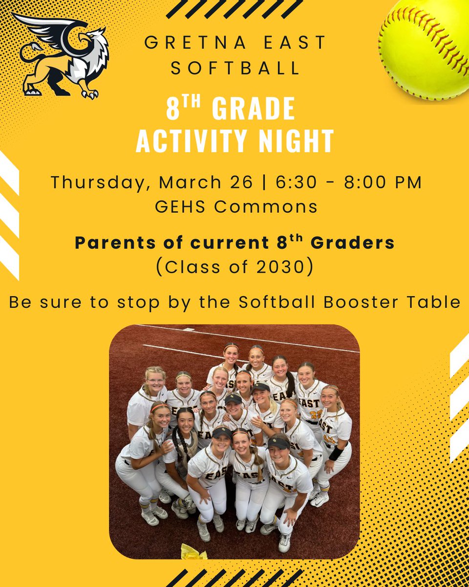 Gretna East Softball Booster Club tweet media
