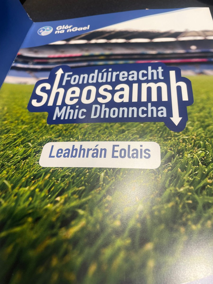 GACSlaughtneil's tweet photo. Bhí lá iontach againn ag Comhdháil Náisiúnta na Fondúireachta i bPáirc an Chrócaigh inniu. Tá muid cláraithe leis an fhondúireacht do 2026 agus tugann seo tacaíocht dúinn an Ghaeilge a chur chun cinn ag an chlub. #FSMD #gaagaeilge #glórnangael https://t.co/boDIpl2wdV