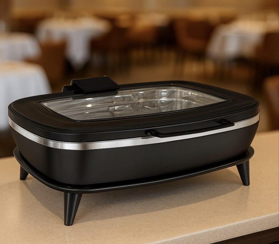 eramutfak's tweet photo. Kapp Titan Chafing Dish
- 90°'ye kadar açılır ve çıkarılabilir kapak
- Su Geri Dönüş Sistemi
- Patentli Hidrolik Menteşe
- Üç katmanlı Çelik Taban
- İndüksiyon ısıtıcılara uygun 
- Yerli üretim 
- 1/1 , 1/2 , 2/3 GN ölçüleri ve yuvarlak model
#kapp #chafingdish #acikbufe #otel https://t.co/Ojf7M5rAqa