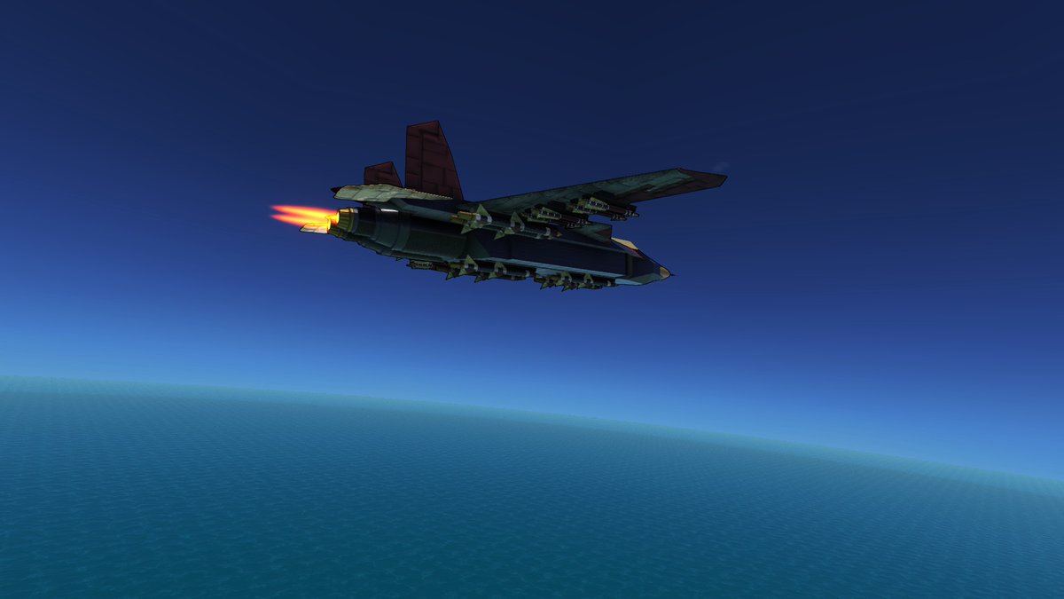 Art4842's tweet photo. 前進翼戦闘機「赤腹鷹」完成

参考：Su-47 Berkut Су-47 Беркут

#FromtheDepths https://t.co/3pqqgNmIR3