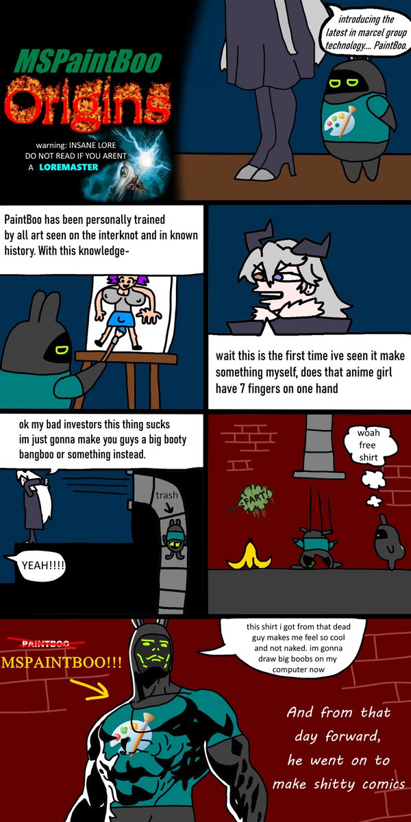 realmspaintboo's tweet photo. mspaintboo cool badass origin story https://t.co/fUQw6Bkxub
