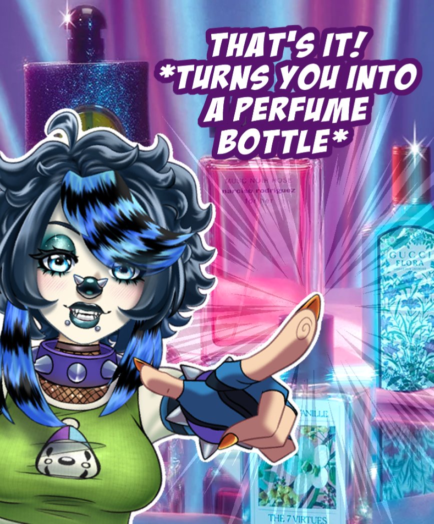 Ever wonder what your Vtuber would smell like? 
Tonight I'm turning your designs into fragrance bottles! 
Drop a PNG to be chosen!

Notes of: Vanilla, Coffee, and stream at 9 PM CDT 
#vtuber