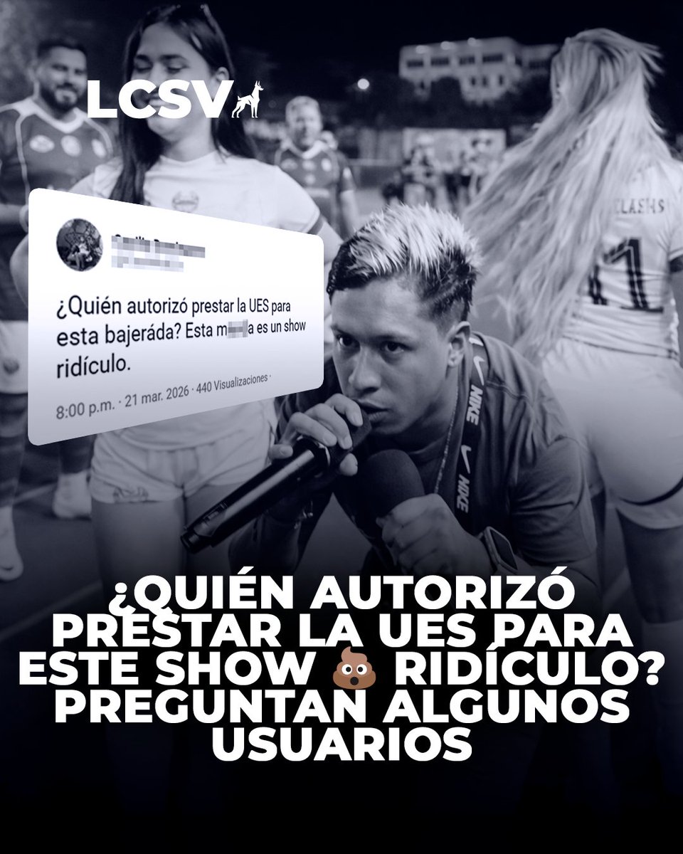 #LoÚltimo | ¿QUIÉN AUTORIZÓ PRESTAR LA UES PARA ESTE SHOW 💩 RIDÍCULO? PREGUNTAN ALGUNOS USUARIOS

La Universidad de El Salvador cedió sus instalaciones del polideportivo para un evento organizado por creadores de contenido y tiktokers nacionales y extranjeros. La decisión ha