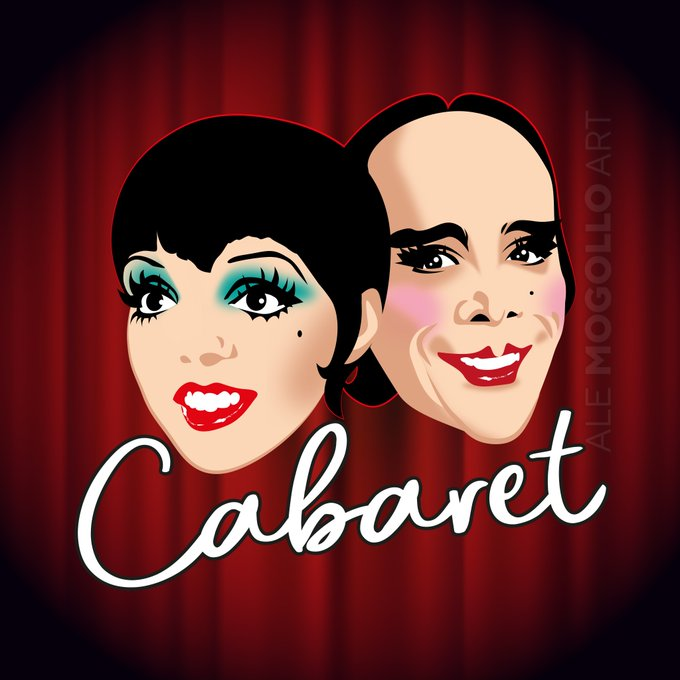 iShowTunes's tweet image. #LizaMinnelli &amp;amp; #JoelGrey, from #CABARET ! 
Illustration by the brilliant Artist, @alemogolloart.