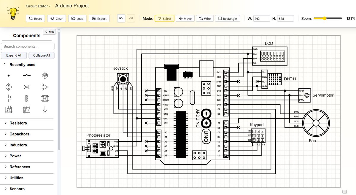 adri8balles's tweet photo. A lo largo de estos años como ingeniero electrónico no he logrado encontrar una herramienta que me permita crear esquemas de circuitos electrónicos de una forma rápida, sencilla y que se vean bien. Por eso decidí crear SchemaLite una web que permita hacer esto de forma gratuita. https://t.co/2derGbzzJ0