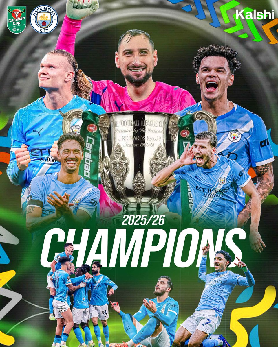KalshiFooty's tweet photo. MANCHESTER CITY WIN THE CARABAO CUP 🔥 https://t.co/hCNJBC7ZIt