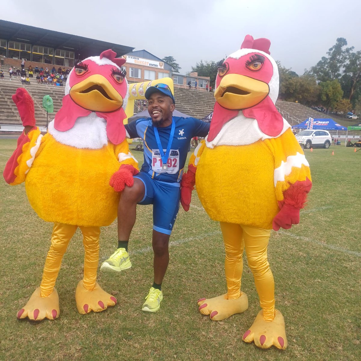 Baba_ka_Peanut's tweet photo. Standerton Goldi 4 in 1 was Awesome nabo Chicken 🐔 😂 
#SaturdayRunday #Runderful🙃 #Consistency 🤌🏾 
#IpaintedMyRun 🎨 https://t.co/zzbFESepow