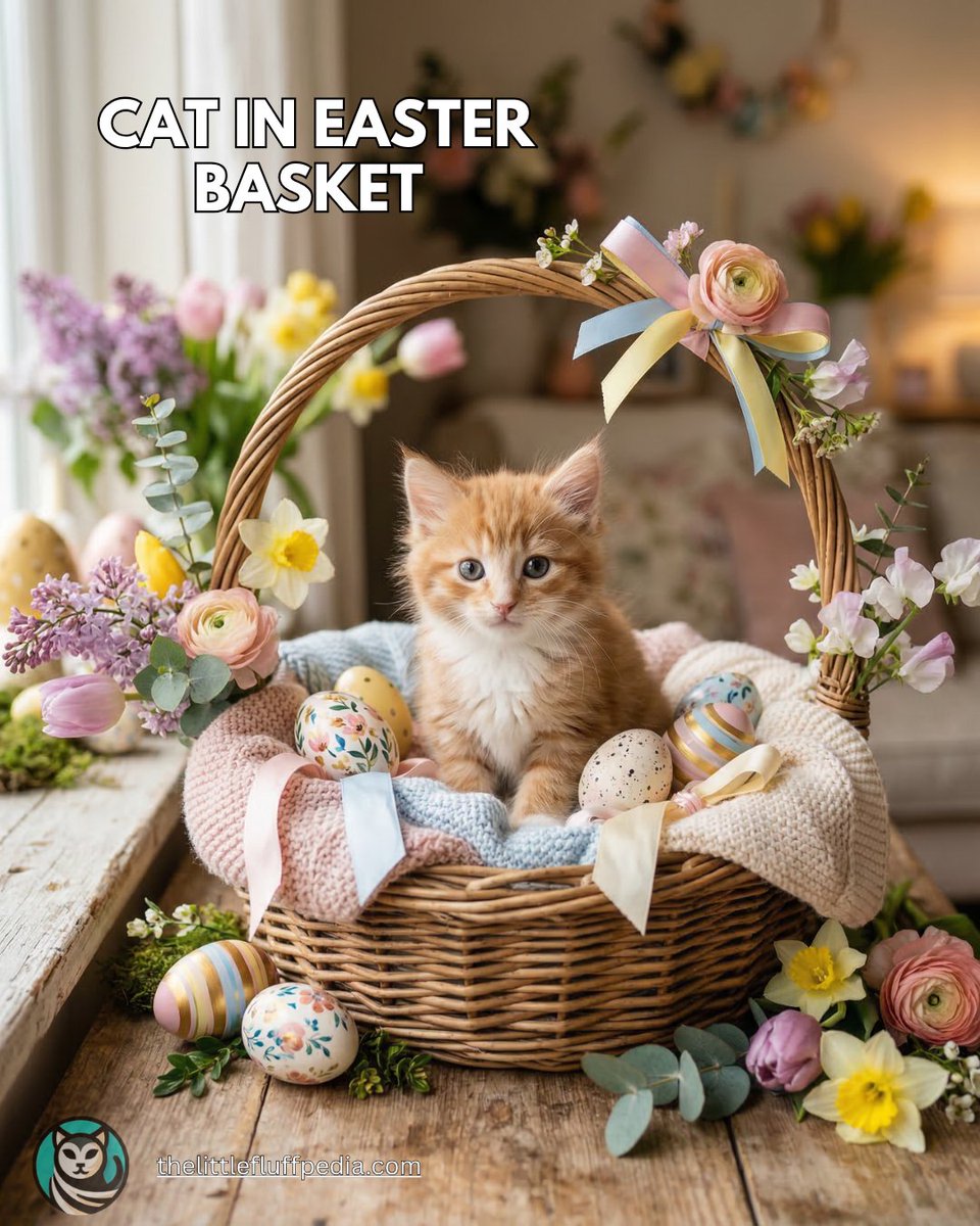 Fluff_Pedia's tweet photo. Cutest Easter Basket Kitten
A kitten in an Easter basket might be the sweetest spring cat idea of all. See more in the full blog post.
https://t.co/9oxpALuOoO
#EasterKitten #CuteCats #SpringCats #CatIdeas https://t.co/sKfAIJANIV