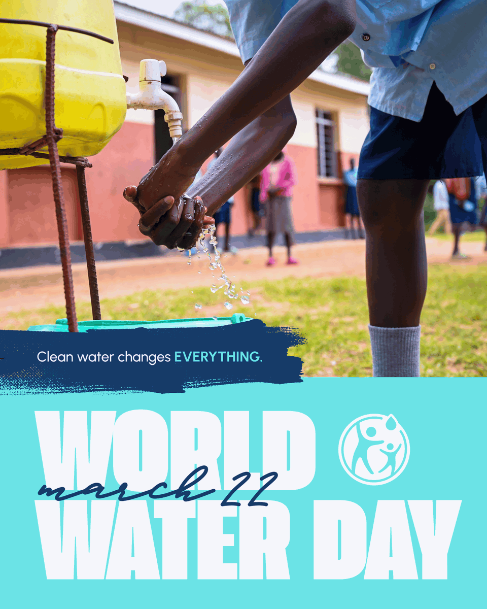 TheWASHFound's tweet photo. Happy #WorldWaterDay!

6 schools in Tororo, Uganda now have clean water on school grounds. 3,300+ students. Enrollment up, illnesses down. 

Help fund the next phase → https://t.co/T3jIVuIADu

#WhereWaterFlowsEqualityGrows #WASHForAll https://t.co/aXqf7jj4U8