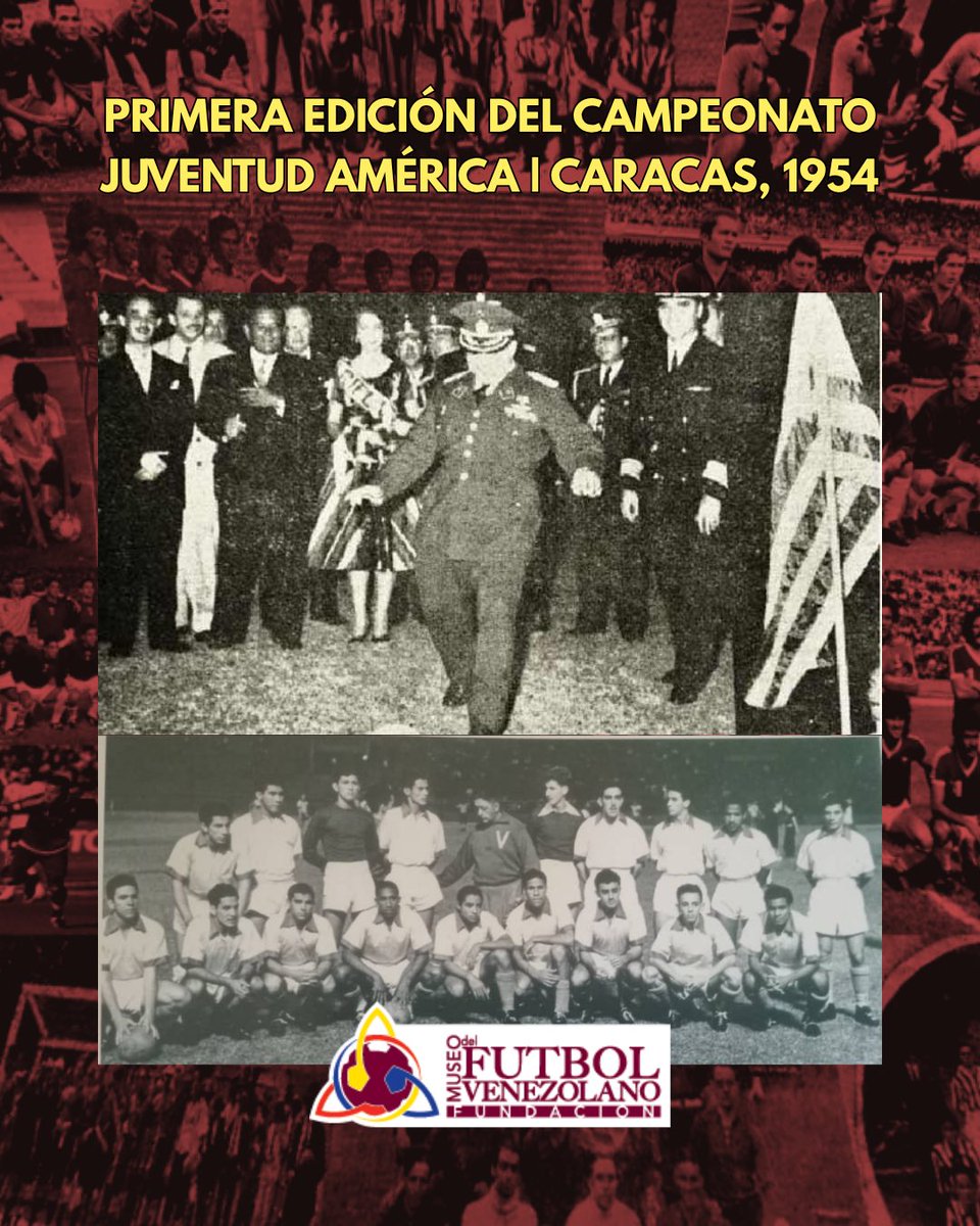 Un 22 de marzo, pero de 1954 🏆🇻🇪.

Venezuela inaugura en el Estadio Olímpico de la UCV la primera edición del Torneo Juventud América (hoy Sudamericano Sub-20), con el empate 1-1 entre Colombia y Uruguay.

El presidente Marcos Pérez Jiménez hizo el saque inicial.