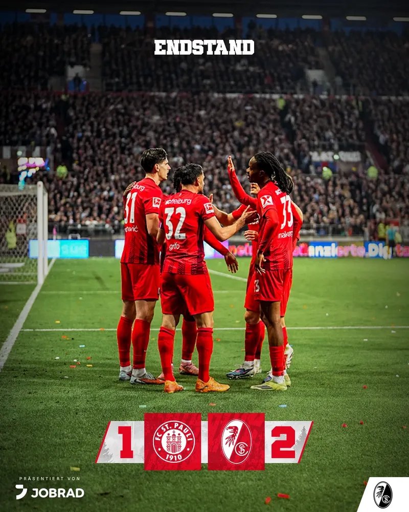 BreitnerPolo's tweet photo. Résultat important et logique sur l'ensemble de la confrontation pour le #SCF qui revient en course pour #UECL ! Doublé de Matanovic, 22 ans et pas le + élégant, lequel continue de grandir ... lentement mais sûrement ! #Bundesliga #FCSPSCF https://t.co/lORyLV3LTZ