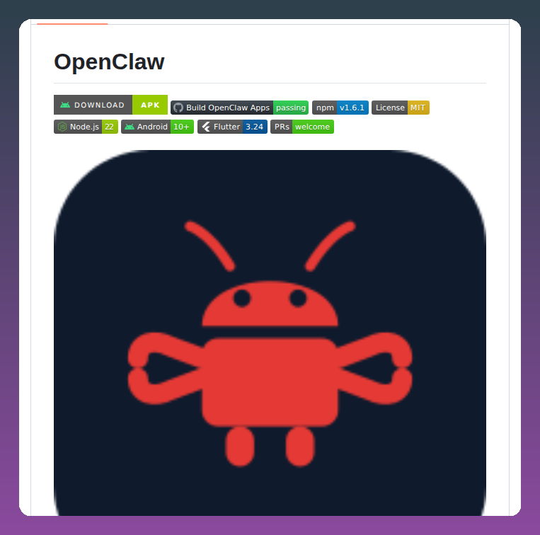 tom_doerr's tweet photo. OpenClaw AI Gateway on Android

https://t.co/UNufgReMkZ https://t.co/FzrJtaiy8n