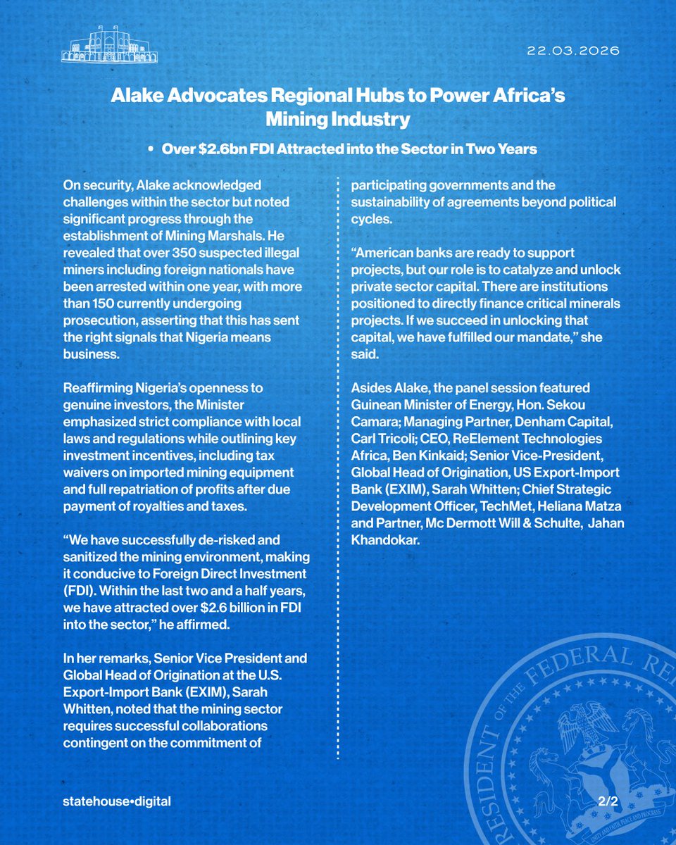 Presidency Nigeria tweet media