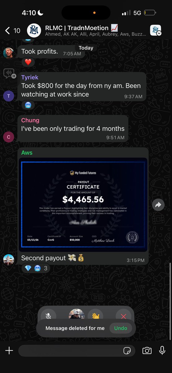 samoelyfe's tweet photo. RECENT PAYOUTS FROM RLMC MEMBERS 💎🏦 @MyFundedFutures https://t.co/Y9eO8YAIbF