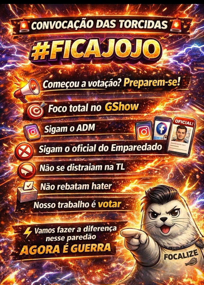 focalizeofc's tweet photo. Algumas dicas para a votação de hoje ... #ficajojo #bbb26 https://t.co/Hi5GyzBfUk