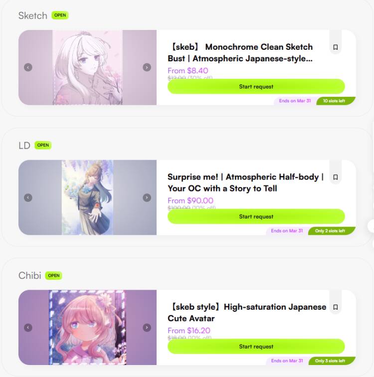 Zeei_0710's tweet photo. 🌸 Other commission types are still open and on ongoing discount!
https://t.co/pRWGhl0eTs
#Vgen #vgencomms #Commisson #CmsOpen #Smallartist https://t.co/Dq5tJQxcFJ