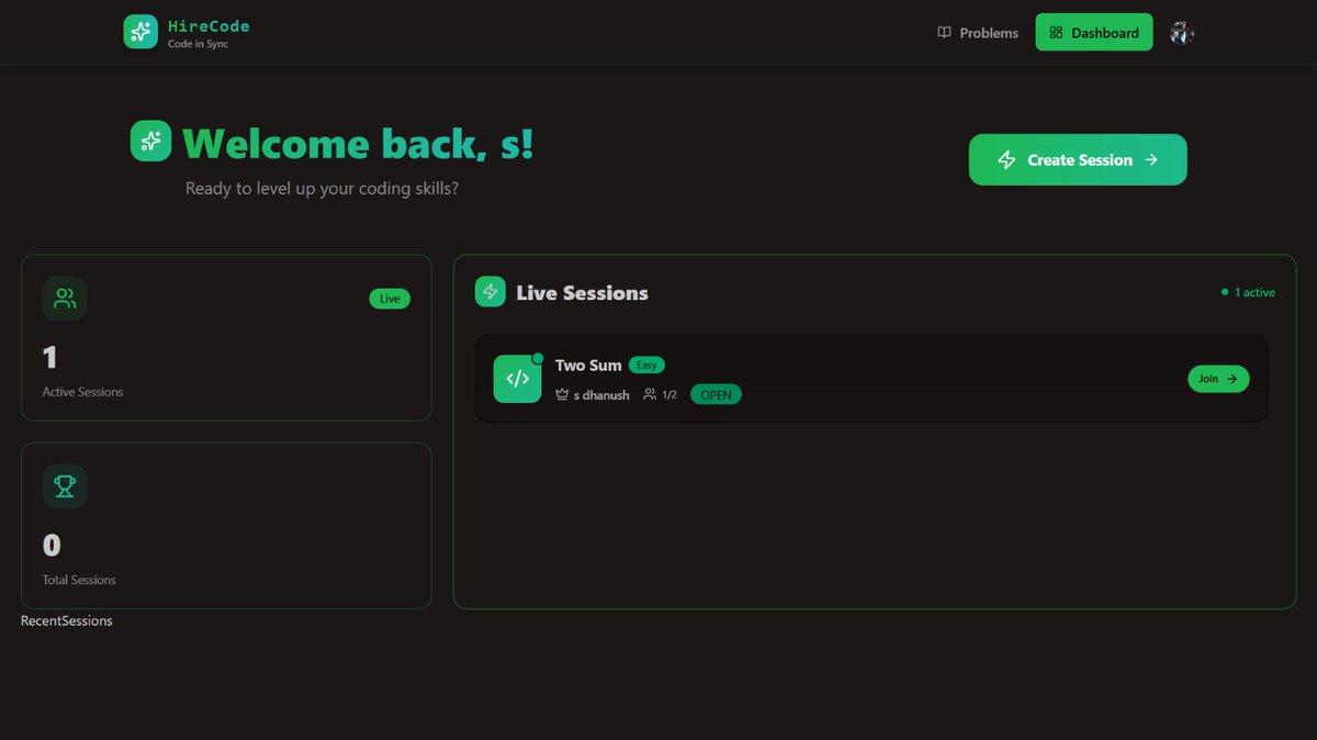 s_dhanush11's tweet photo. #Day14 of building MERN Stack Project
1️⃣Built the Active Sessions count.
2️⃣Displayed the Live Sessions rooms which would reflect from DB that are open to join.
3️⃣Displays no Active rooms if no Live Sessions.
#MERN #Project #WebDevelopment #FrontendDevelopment #BackendDevelopement https://t.co/HWAIGtgFz4