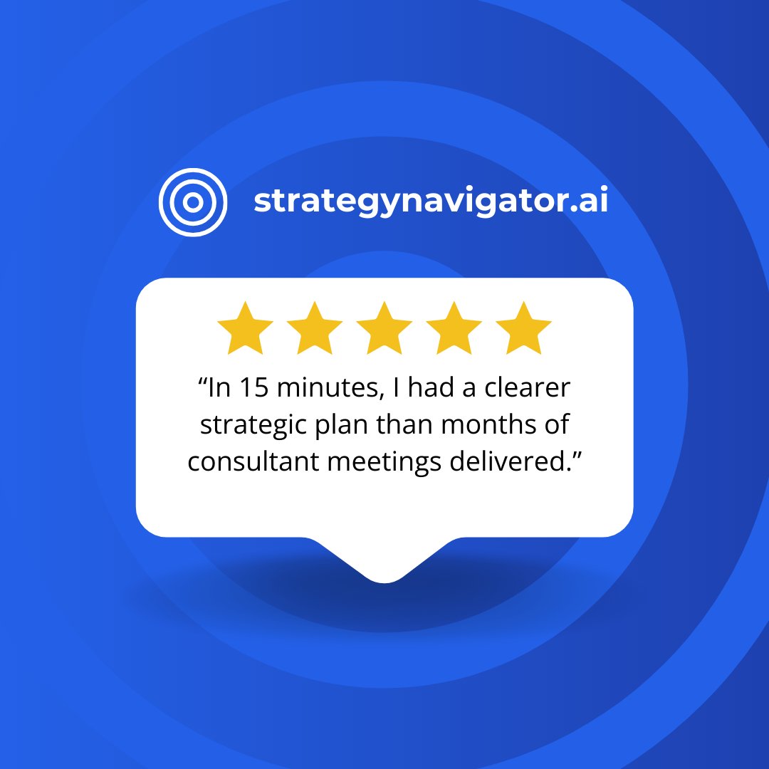 Strategic_E's tweet image. Finally, a planning tool that guides, simplifies, and removes complexity for teams. #TeamAlignment #BusinessPlanning #LeadershipTools

Get started for free! strategynavigator.ai
