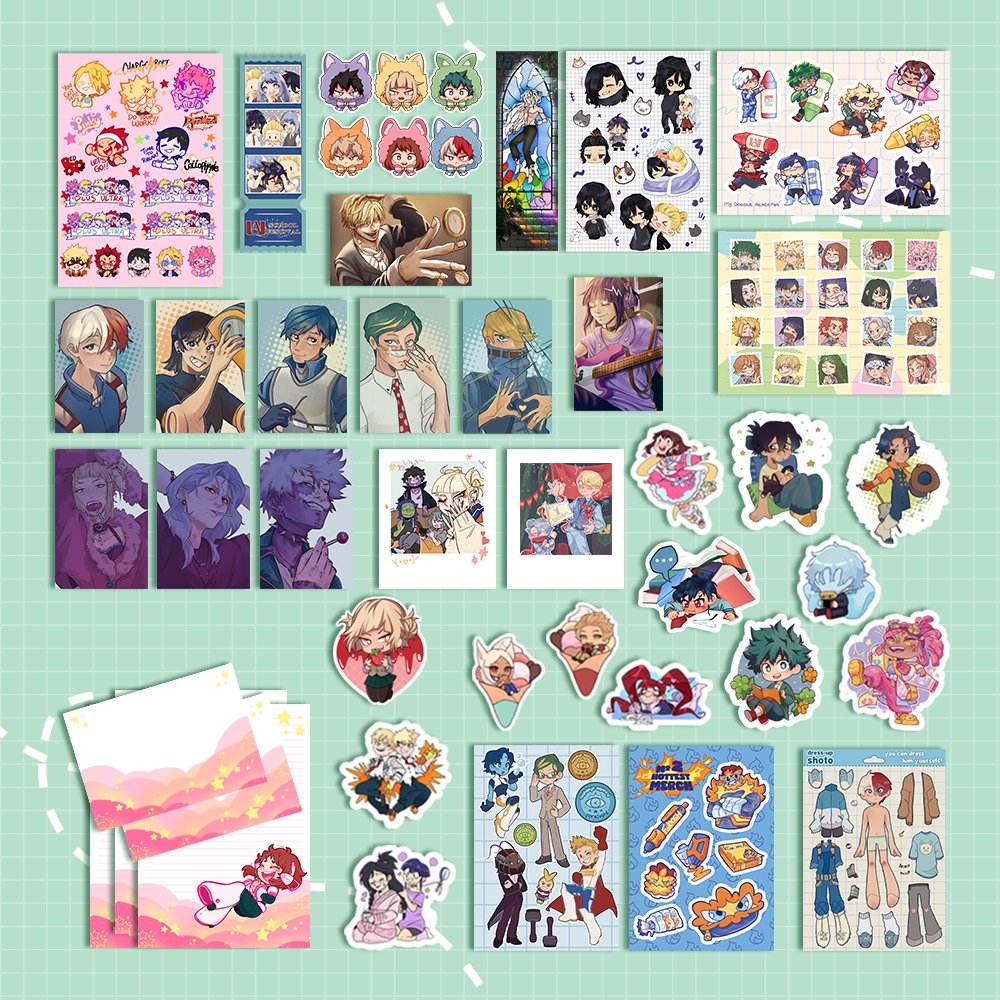 Quirks And Scribbles: BNHA Merch Box tweet media