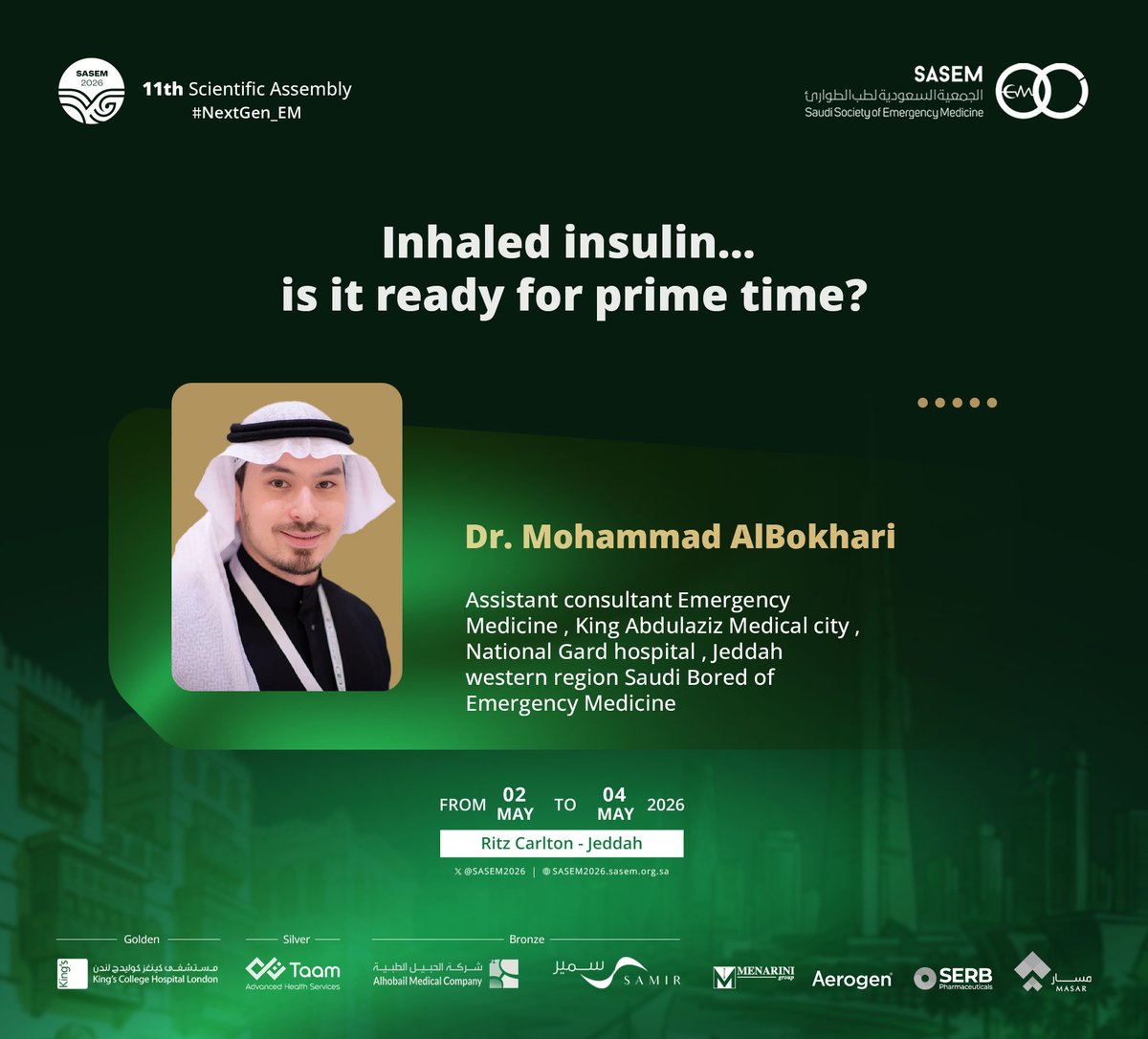 The 11th SASEM Scientific Assembly - SASEM2026 tweet media