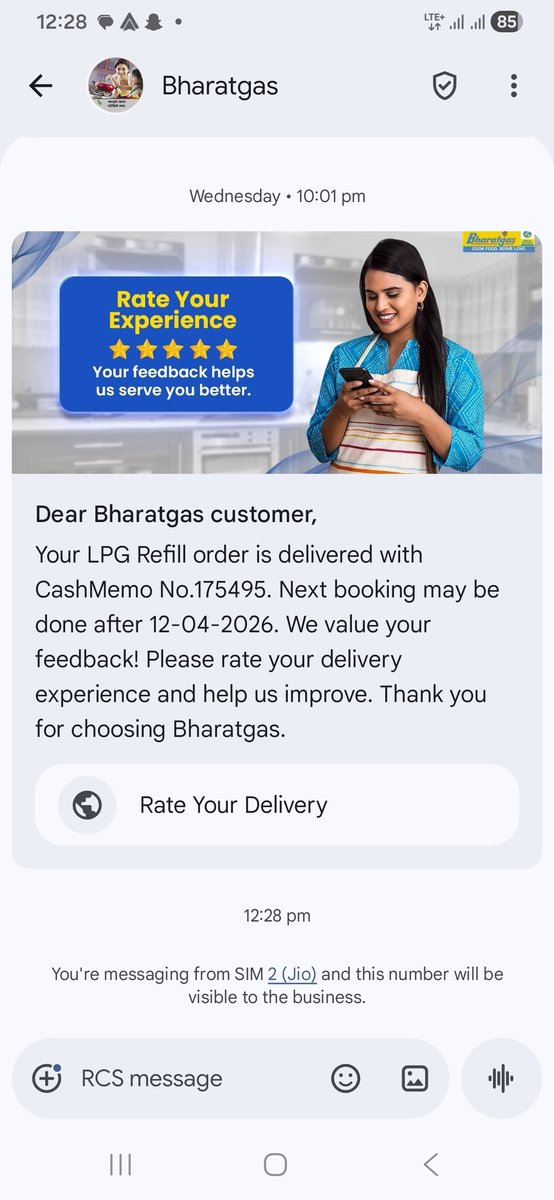 jaisaharan2's tweet photo. @BhajanlalBjp @PetroleumMin
My Cylinder was booked on 17 march 2026
I got message that Cylinder was delivered on 18 march 2026 but I didn't get Cylinder till now.also registered complaint on sampark portal and 181 but noone heard my problem.
Consumer number 61119616
M 9252742930 https://t.co/SGzXb6XNP9