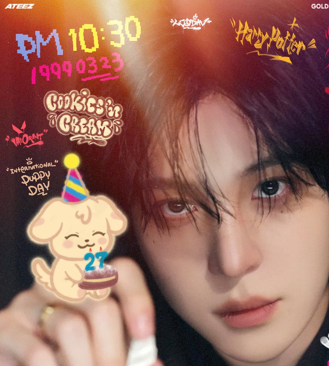 I’m so sorry! I prepared this a day early and accidentally wrote 26 instead of 27. Well, at least I didn't make you older than you actually are, so that’s a relief! Haha.🙏😅

#yunho