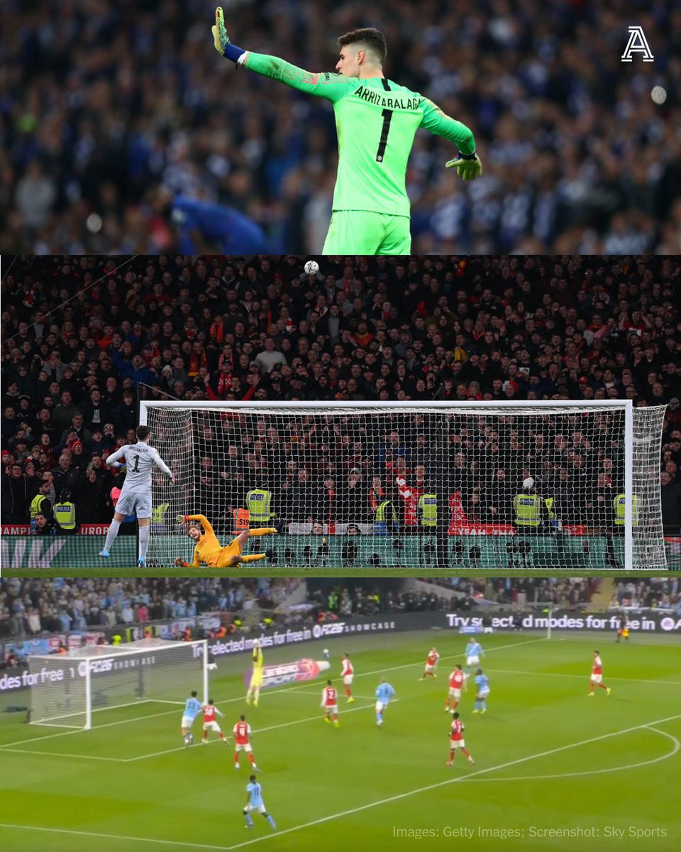 TrendEPL's tweet photo. 🚨🚨🚨🚨كيبا ونهائيات كأس الرابطة: 

2019 — يرفض الخروج قبل ركلات الترجيح مما تسبب بخسارة تشيلسي. 

2022 — أضاع ركلة الترجيح الحاسمة التي تسببت بخسارة تشيلسي. 

2026 — الكرة تنزلق من يده بغرابة وتمنح مانشستر سيتي هدفًا. https://t.co/Gg2sVddaHI