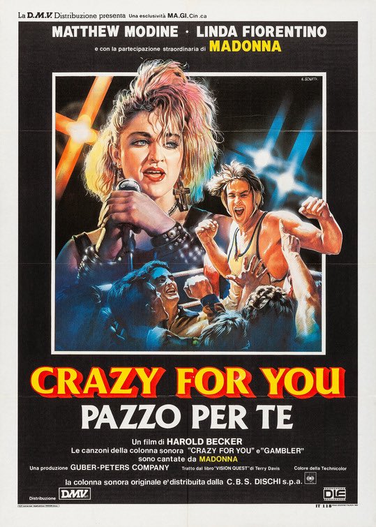😬 🇮🇹 
#Madonna #MatthewModine #LindaFiorentino #crazyforyou #visionquest