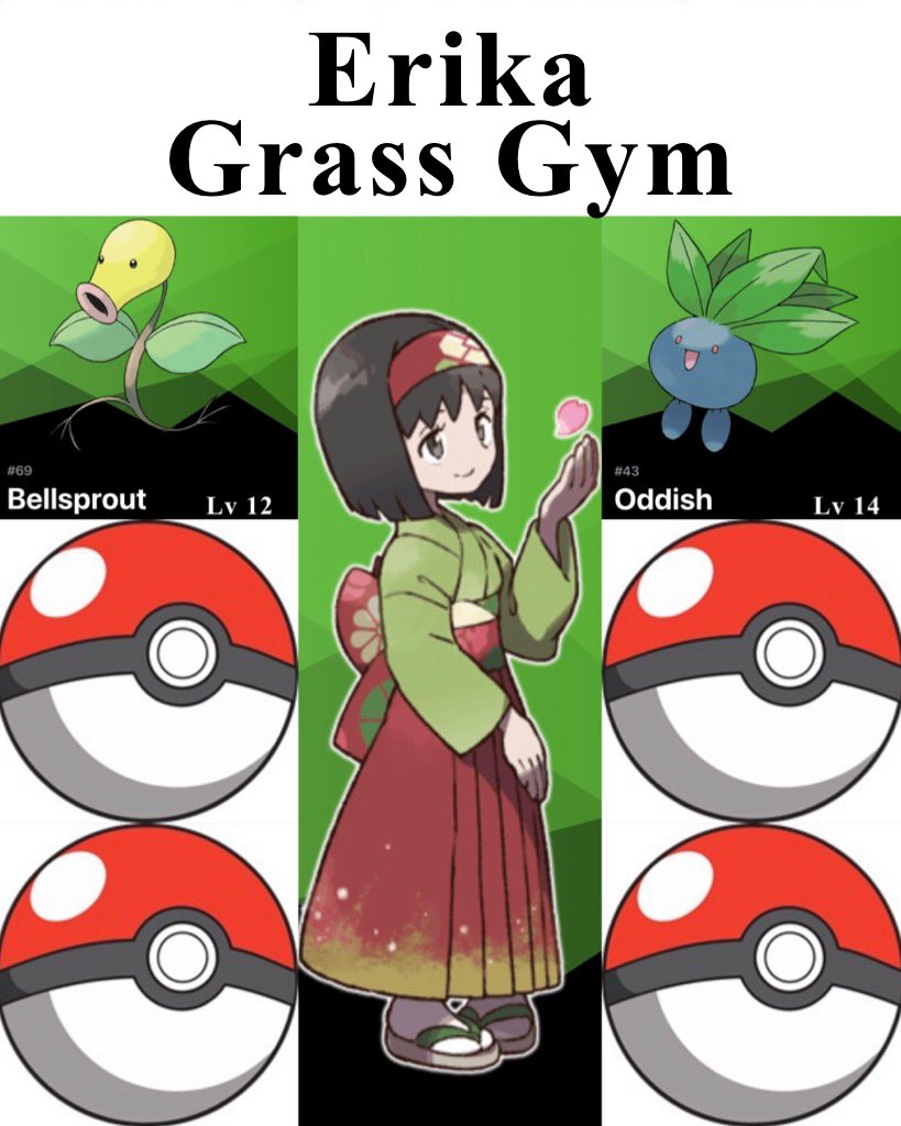 PaulBag101's tweet photo. Brock (Rock)
Misty (Water)
Lt. Surge (Electric)
Erika (Grass) https://t.co/mk9DuQdra5