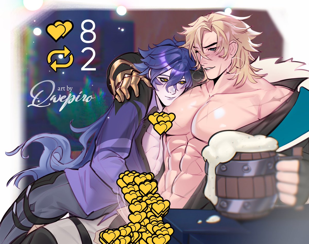 Kirill Chudomirovich Flins x Varka from Genshin Impact by Qwepiro 

Do you feel comfortable?

Once the goal is reached, an uncensored version will appear!
#Varflins #GenshinImpact