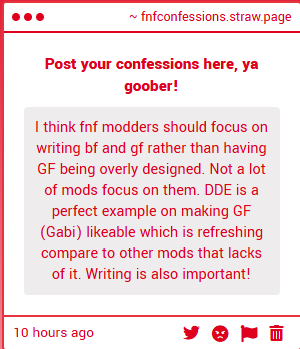 FNF' Confessions/News tweet media