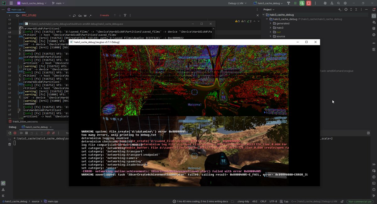 DonkeyDeveloper's tweet photo. Finally went and figured out what was needed to get the debug build to work https://t.co/uLGaU2bAli
