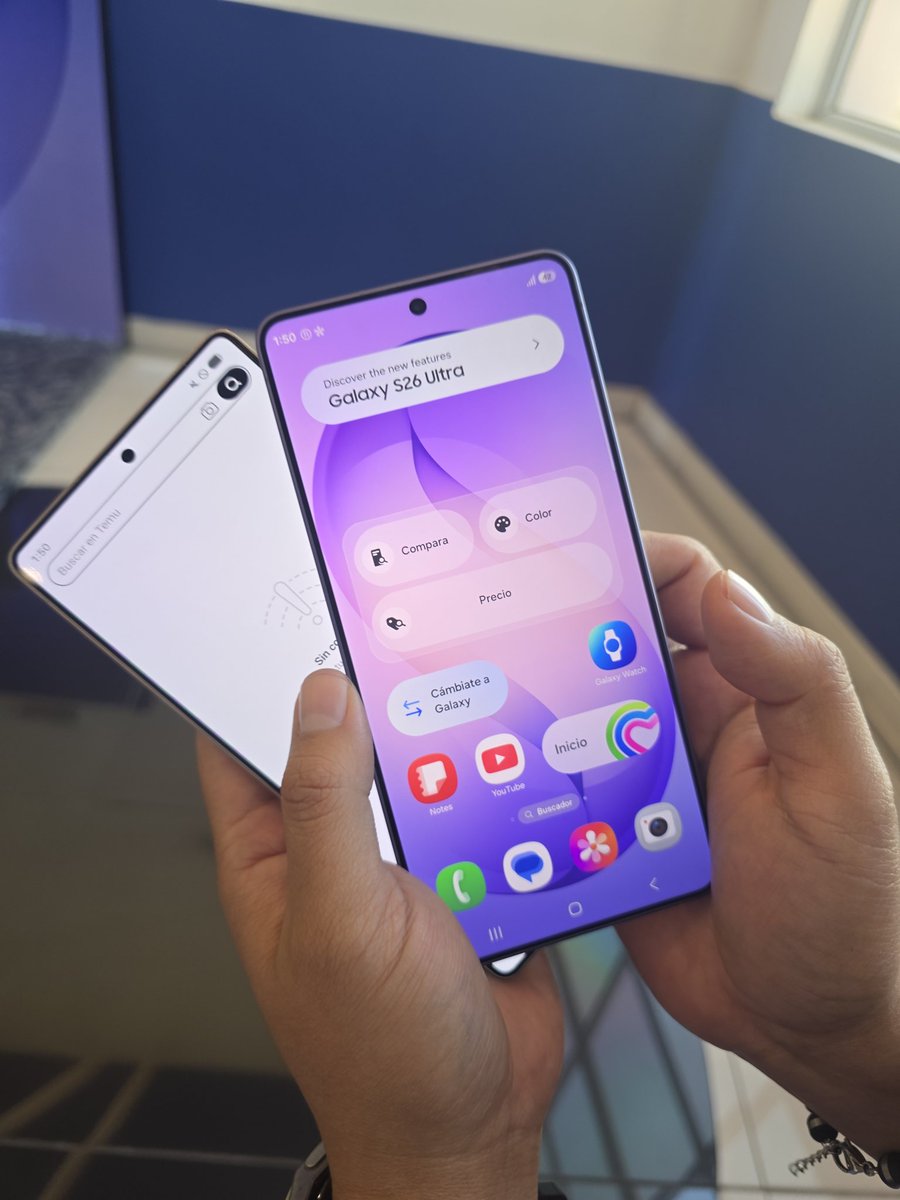 SplashByte's tweet photo. Y como no podia faltar los dispositivos estuvieron disponibles en las mesas de experiencia para poder probar las novedades de la serie Galaxy S26
#galaxys26 #galaxyunpacked https://t.co/06vIIjDxgb