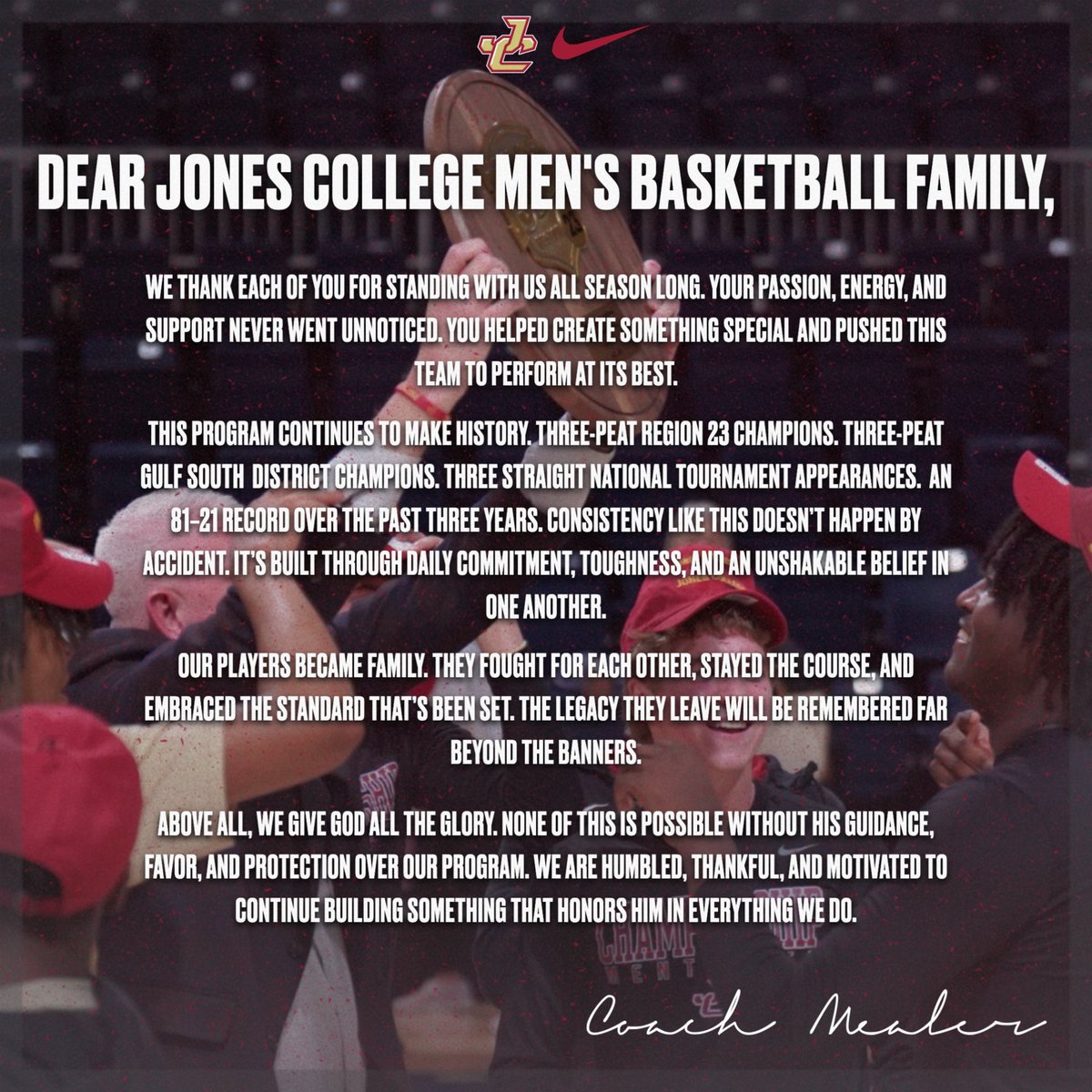 Thank you to all who supported our team and joined us on this incredible ride. The standard is the standard!
#ChampionshipMentality
