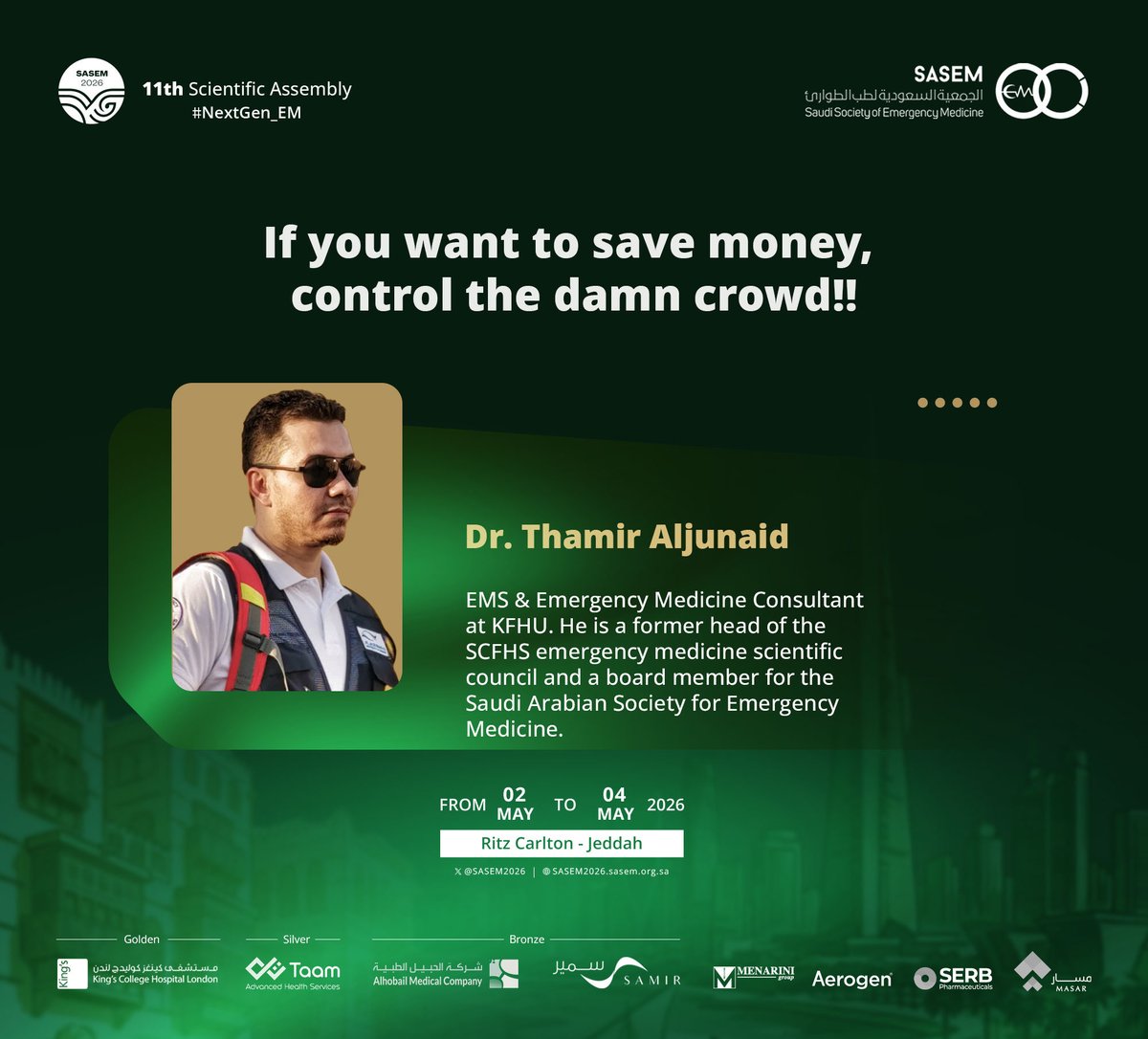 The 11th SASEM Scientific Assembly - SASEM2026 tweet media