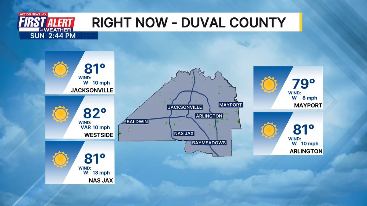 wxgarrett's tweet image. Right now in Duval County. More info: bit.ly/1tvDEUK #JAXwx #FirstAlertWX