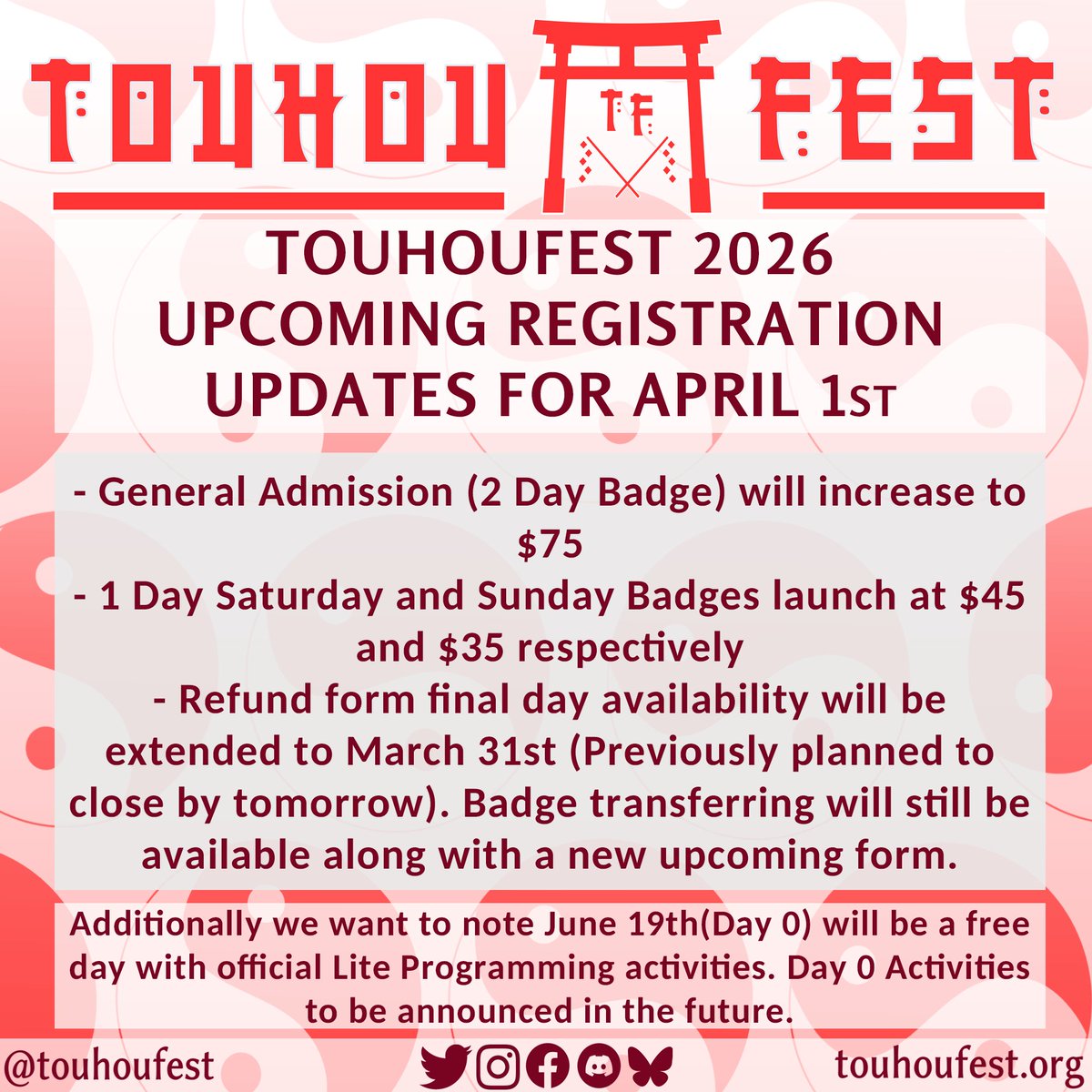 TouhouFest Official (🔜TouhouFest 2026) tweet media